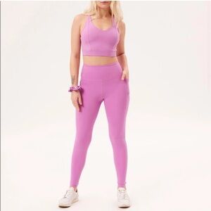 NWT Girlfriend Collective compression high rise pocket leggings snapdragon XS